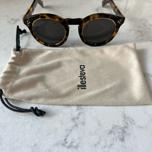Illesteva Leonard 2 Ring Tortoise Shell Sunglasses - Picture 1 of 4